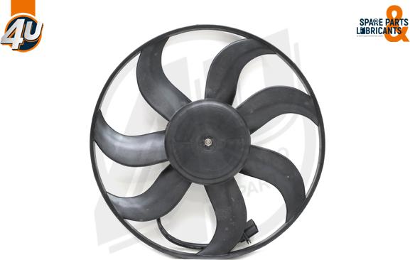 4U Autoparts 15260VV - Ventilators, Motora dzesēšanas sistēma adetalas.lv