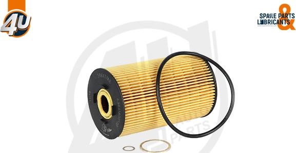 4U Autoparts 38647ME - Eļļas filtrs adetalas.lv