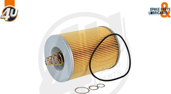 4U Autoparts 38663ME - Eļļas filtrs adetalas.lv