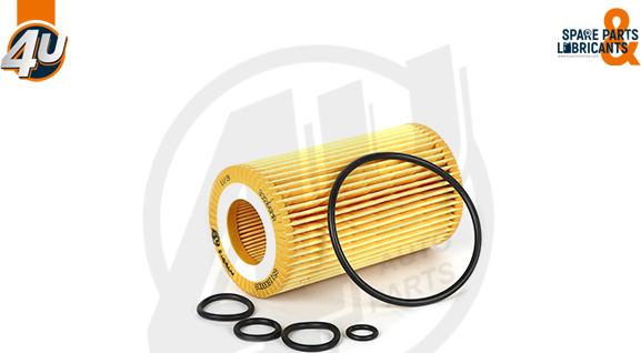 4U Autoparts 33266MR - Eļļas filtrs adetalas.lv