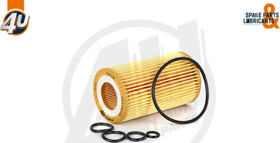 4U Autoparts 33231MR - Eļļas filtrs adetalas.lv