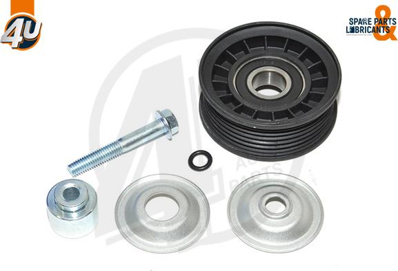 4U Autoparts 32281LR - Parazīt / Vadrullītis, Ķīļrievu siksna adetalas.lv