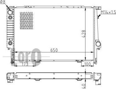 ABAKUS 004-017-0034-B - Radiators, Motora dzesēšanas sistēma adetalas.lv