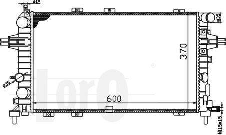 ABAKUS 037-017-0047-B - Radiators, Motora dzesēšanas sistēma adetalas.lv