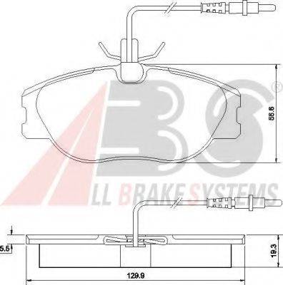 A.B.S. 36899 OE - Bremžu uzliku kompl., Disku bremzes adetalas.lv