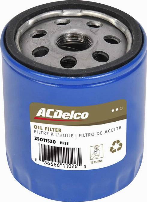 ACDelco PF53 - Eļļas filtrs adetalas.lv