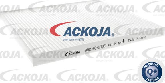 ACKOJA A52-2001 - Filtrs-Komplekts adetalas.lv