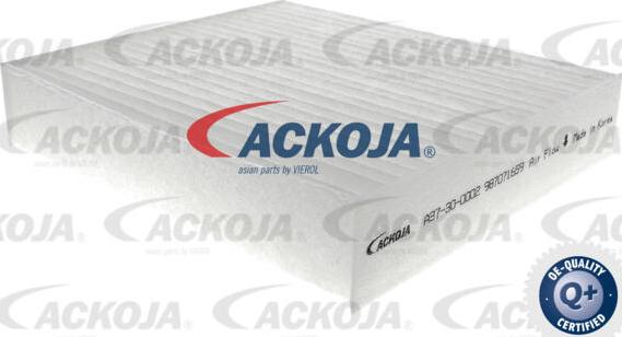 ACKOJA A37-30-0002 - Filtrs, Salona telpas gaiss adetalas.lv