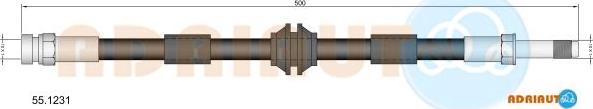 Adriauto 55.1231 - Bremžu šļūtene adetalas.lv