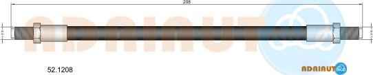 Adriauto 52.1208 - Bremžu šļūtene adetalas.lv