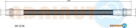 Adriauto 05.1216 - Bremžu šļūtene adetalas.lv