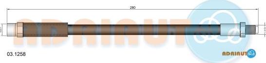 Adriauto 03.1258 - Bremžu šļūtene adetalas.lv