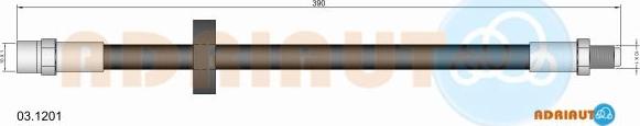 Adriauto 03.1201 - Bremžu šļūtene adetalas.lv