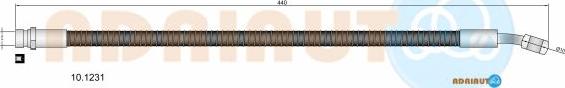 Adriauto 10.1231 - Bremžu šļūtene adetalas.lv