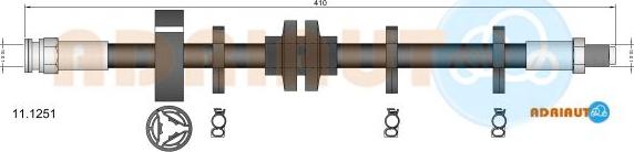 Adriauto 11.1251 - Bremžu šļūtene adetalas.lv