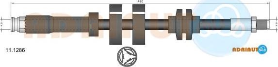 Adriauto 11.1286 - Bremžu šļūtene adetalas.lv