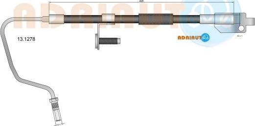 Adriauto 13.1278 - Bremžu šļūtene adetalas.lv