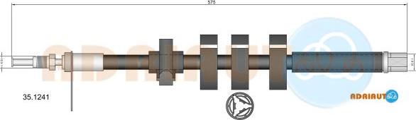 Adriauto 35.1241 - Bremžu šļūtene adetalas.lv