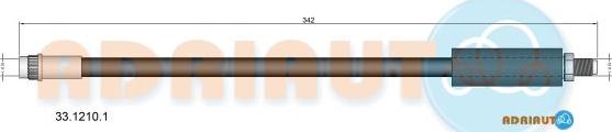 Adriauto 33.1210.1 - Bremžu šļūtene adetalas.lv