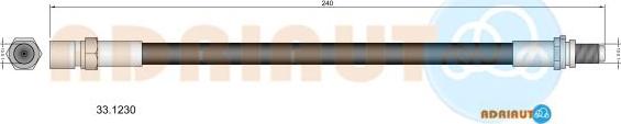 Adriauto 33.1230 - Bremžu šļūtene adetalas.lv