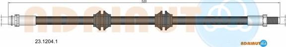 Adriauto 23.1204.1 - Bremžu šļūtene adetalas.lv
