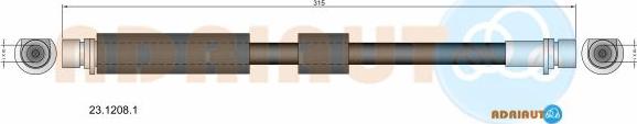 Adriauto 23.1208.1 - Bremžu šļūtene adetalas.lv