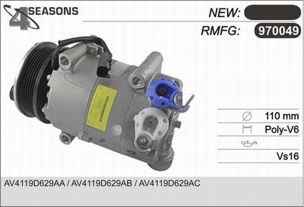 AHE 970049 - Kompresors, Gaisa kond. sistēma adetalas.lv