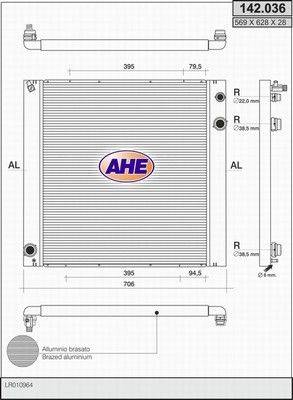 AHE 142.036 - Radiators, Motora dzesēšanas sistēma adetalas.lv