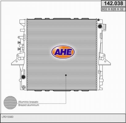 AHE 142.038 - Radiators, Motora dzesēšanas sistēma adetalas.lv