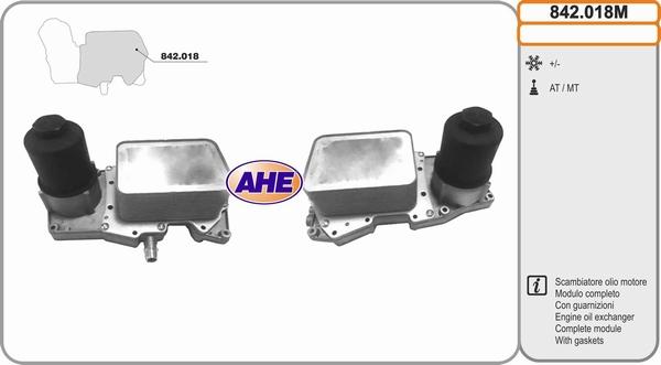 AHE 842.018M - Eļļas radiators, Motoreļļa adetalas.lv