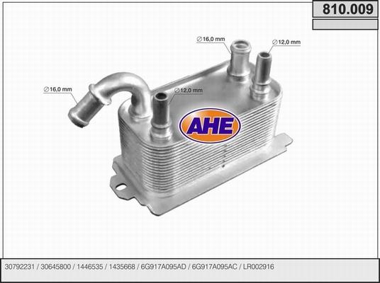 AHE 810.009 - Eļļas radiators, Motoreļļa adetalas.lv