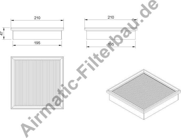 Airmatic IF0801 - Filtrs, Salona telpas gaiss adetalas.lv