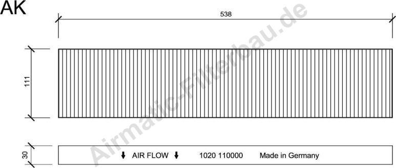 Airmatic IF1020 - Filtrs, Salona telpas gaiss adetalas.lv