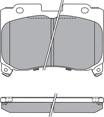 IPS Parts IBD-1293 - Bremžu uzliku kompl., Disku bremzes adetalas.lv