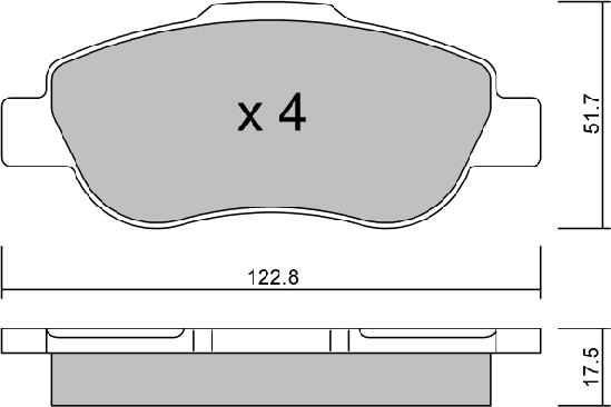 AISIN BPFI-1016 - Bremžu uzliku kompl., Disku bremzes adetalas.lv