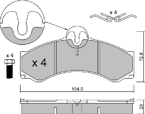 AISIN BPMB-1015 - Bremžu uzliku kompl., Disku bremzes adetalas.lv