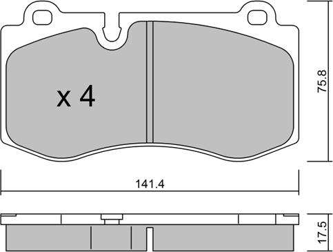 AISIN BPMB-1016 - Bremžu uzliku kompl., Disku bremzes adetalas.lv