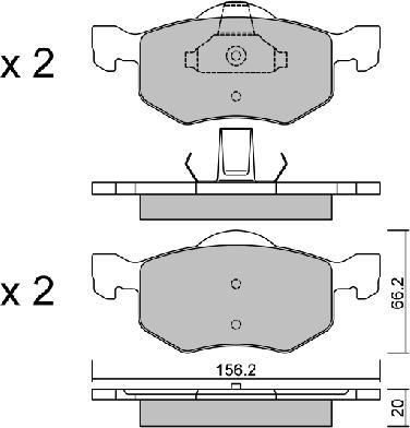 AISIN BPMZ-1908 - Bremžu uzliku kompl., Disku bremzes adetalas.lv