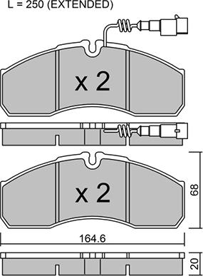 AISIN BPNI-1016 - Bremžu uzliku kompl., Disku bremzes adetalas.lv