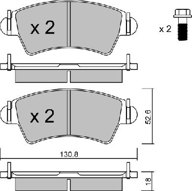 AISIN BPPE-1019 - Bremžu uzliku kompl., Disku bremzes adetalas.lv