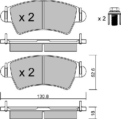 AISIN BPPE-1015 - Bremžu uzliku kompl., Disku bremzes adetalas.lv