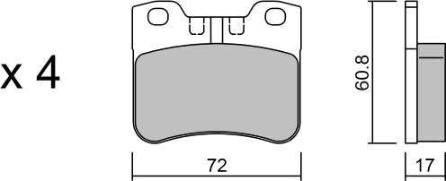 AISIN BPPE-1016 - Bremžu uzliku kompl., Disku bremzes adetalas.lv