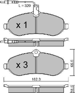 AISIN BPPE-1010 - Bremžu uzliku kompl., Disku bremzes adetalas.lv