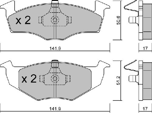 AISIN BPVW-1018 - Bremžu uzliku kompl., Disku bremzes adetalas.lv