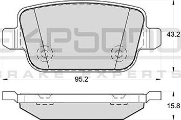 FORD 2 613 323 - Bremžu uzliku kompl., Disku bremzes adetalas.lv