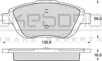 Magneti Marelli 323700030500 - Bremžu uzliku kompl., Disku bremzes adetalas.lv