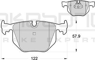 Akebono AN-4606K - Bremžu uzliku kompl., Disku bremzes adetalas.lv