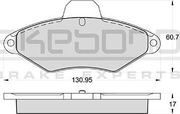 Akebono AN-4393WK - Bremžu uzliku kompl., Disku bremzes adetalas.lv