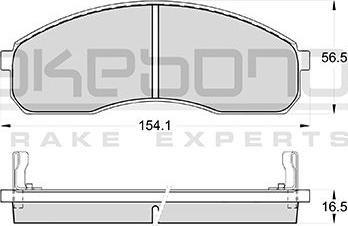 BOSCH 90R-010135/004 - Bremžu uzliku kompl., Disku bremzes adetalas.lv