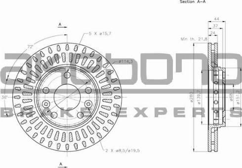 Akebono BN-0131 - Bremžu diski adetalas.lv